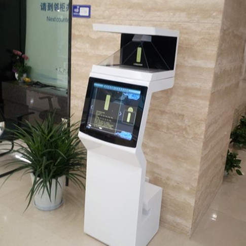 浙江农商联合银行：19寸270度银行贵金属全息展示柜台